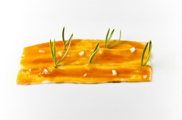 'Panceta entrambosmares' otra delicia culinaria creada por 'El Chef del Mar'.